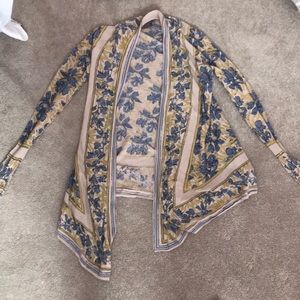 Anthropologie patterned cardigan